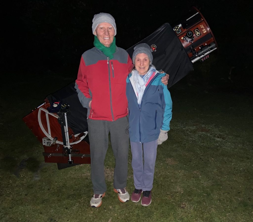 Paul And Patsy Return to Honeysuckles Astronomy Tours
