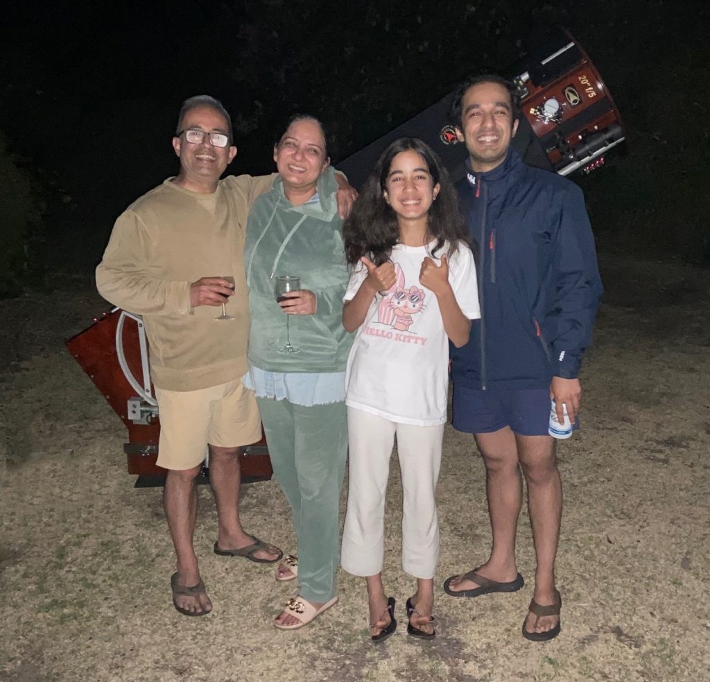 Rajeev And Family Spend A Great Easter By The Beach And Under The Stars